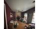 View of the living room and fireplace at 2323 Sw 3Rd St, Ocala, FL 34471