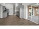 Modern kitchen with stainless steel appliances and access to the screened patio at 4246 Ne 32Nd Cir, Ocala, FL 34479