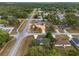 Expansive aerial view of a residential area with tree-lined streets, homes, and local businesses at 44 Pecan Run Dr, Ocala, FL 34472
