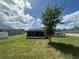 Lush backyard with well-maintained lawn, perfect for outdoor activities at 593 Marion Oaks Trl, Ocala, FL 34473