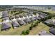 Aerial view of a neighborhood with modern homes, green spaces, and serene environment in a planned community at 7855 Sw 97Th Cir, Ocala, FL 34481