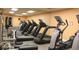 Fitness center featuring treadmills, elliptical machines, and other exercise equipment for residents at 8221 Sw 217 Ct, Dunnellon, FL 34431