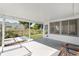 A spacious screened-in patio offers outdoor living space with views of the backyard at 8851 Sw 116Th Street Rd, Ocala, FL 34481