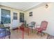 Covered back patio with seating area at 8851 Sw 97Th St # A, Ocala, FL 34481