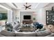 Comfortable living room with a view, features contemporary furnishings and neutral tones at 0000 Se 17Th Ct, Ocala, FL 34471