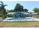 Inviting backyard showcases the pool area with a view of the home at 1069 Se 57Th Ave, Ocala, FL 34480