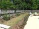 The backyard offers a pool area with space for relaxing, surrounded by mature shrubs at 1069 Se 57Th Ave, Ocala, FL 34480