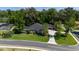 Beautifully landscaped home with a screened-in pool area, two-car garage, and lush green lawn at 1103 Se 46Th St, Ocala, FL 34480