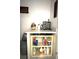 Organized storage area with shelving, ideal for household supplies and decor at 18956 Sw 93Rd Loop, Dunnellon, FL 34432