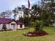 Home exterior shot includes an American flag, landscaping, and a well-manicured lawn at 19939 Sw 96Th Pl, Dunnellon, FL 34432