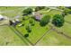 Estate boasts a manicured lawn, mature trees, fenced property, and private drive with ample parking at 5415 Nw 100Th St, Ocala, FL 34482