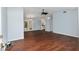 Spacious living room with hardwood floors and an open floor plan at 10141 Sw 62Nd Terrace Rd, Ocala, FL 34476