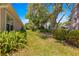 A well maintained backyard with greenery and an open view of trees surrounding the property at 11058 Sw 69Th Cir, Ocala, FL 34476
