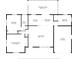 Detailed floor plan showcasing the layout of the home's rooms and screened porch at 16405 Se 90Th Ct, Summerfield, FL 34491