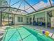 Spacious screened-in pool and patio area, ideal for outdoor gatherings and enjoying sunny days at 4033 Ne 15Th Court Rd, Ocala, FL 34479
