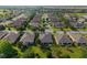 Beautiful aerial view showcases a well-maintained neighborhood with lush greenery and neatly arranged homes at 7432 Sw 98Th Ave, Ocala, FL 34481