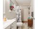 Functional bathroom with a shower and tub combination, complemented by a shower caddy at 8625 Sw 94Th Ln # D, Ocala, FL 34481