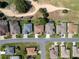 Birds-eye view of homes near a green golf course in a well-planned neighborhood at 9347 Se 137Th Street Rd, Summerfield, FL 34491