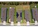 Overhead view of a single-Gathering home with solar panels and manicured landscaping at 9388 Sw 53Rd Pl, Ocala, FL 34481