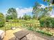Enjoy outdoor relaxation on the brick-paved patio with views of the landscaped backyard at 9740 Sw 68Th Ln, Ocala, FL 34481