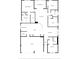 Detailed floor plan showcasing the layout of the home, including the kitchen and living areas at 1119 Se 42Nd Rd, Ocala, FL 34480