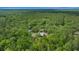 Expansive aerial view of the property surrounded by lush greenery and mature trees at 11311 Ne 40Th Street Rd, Silver Springs, FL 34488