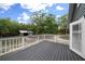View of the exterior deck with a view of the yard and an outbuilding at 11311 Ne 40Th Street Rd, Silver Springs, FL 34488
