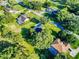 Aerial view of a residential neighborhood with tree-lined streets and well-maintained lawns at 7787 Nw 56Th Pl, Ocala, FL 34482