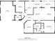 Detailed floor plan showcasing layout with bedroom, bathroom, kitchen, garage, and living spaces at 882 Tanglewood Pl, The Villages, FL 32162