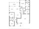 Detailed floor plan showcasing the layout of the home with dimensions of living room, bedrooms, kitchen, and garage at 9728 Sw 95Th Loop, Ocala, FL 34481