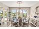 Dining area with a view to the pool area and a stylish table setting for delightful meals at 10293 Sw 96Th Ln, Ocala, FL 34481