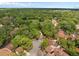 Aerial view of the neighborhood showcasing lush greenery and mature trees at 113 Weeping Elm Ln, Longwood, FL 32779