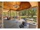 Outdoor back porch featuring a wooded view and plenty of space for patio seating at 3360 Se 183Rd Avenue Rd, Ocklawaha, FL 32179
