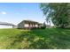 Lush backyard featuring well-manicured lawn and charming landscaping at 4306 Nw 54Th Ter, Ocala, FL 34482