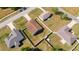 Beautiful aerial view of home featuring a fenced yard, long driveway, and proximity to neighborhood at 8004 Juniper Rd, Ocala, FL 34480