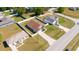 Beautiful aerial view of home featuring a fenced yard, long driveway, and proximity to neighborhood at 8004 Juniper Rd, Ocala, FL 34480