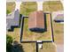 Aerial view of fenced backyard with an easy to maintain green lawn and privacy at 8004 Juniper Rd, Ocala, FL 34480