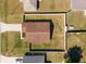 Aerial view of fenced backyard with an easy to maintain green lawn at 8004 Juniper Rd, Ocala, FL 34480
