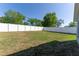 Spacious fenced backyard with well-maintained lawn and landscaping at 8004 Juniper Rd, Ocala, FL 34480