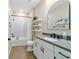 Modern bathroom with stylish vanity, sleek fixtures and a neutral color palette at 8951 Sw 58Th Street Rd, Ocala, FL 34481