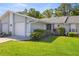 Charming single-story home featuring a well-manicured lawn and attached one car garage in a quiet neighborhood at 10441 Sw 85Th Ct, Ocala, FL 34481