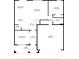Detailed floor plan showcasing the layout of the home including the kitchen, living room, and garage at 11136 Se 69Th Ter, Belleview, FL 34420