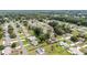 An aerial view showcasing a neighborhood with beautiful landscaping and mature trees at 11153 Sw 79Th Ave, Ocala, FL 34476