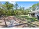 Large, partially fenced backyard with ample space for outdoor activities and potential landscaping at 13164 Sw 78Th Place, Dunnellon, FL 34432