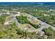 Expansive aerial view showcasing neighborhood homes surrounded by green forests, offering a peaceful atmosphere in a quiet setting at 17901 Sw 25Th Avenue Rd, Ocala, FL 34473