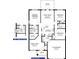 Detailed floor plan illustrating the layout of a home, including the dimensions of rooms and placement of features at 3180 Ne 46Th Ave, Ocala, FL 34470