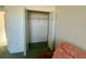 Open closet with shelving offers convenient storage solutions at 7421 Sw 110Th Pl, Ocala, FL 34476