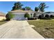 Charming single-story home with a well-maintained lawn, a two-car garage, and manicured landscaping at 7421 Sw 110Th Pl, Ocala, FL 34476