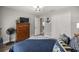 Nautical themed bedroom with comfortable furniture, decor and a large closet at 77 Locust Dr, Ocala, FL 34472