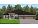 Charming single-story home with a well-manicured lawn and a three-car garage at 8344 Sw 57Th Ct, Ocala, FL 34476
